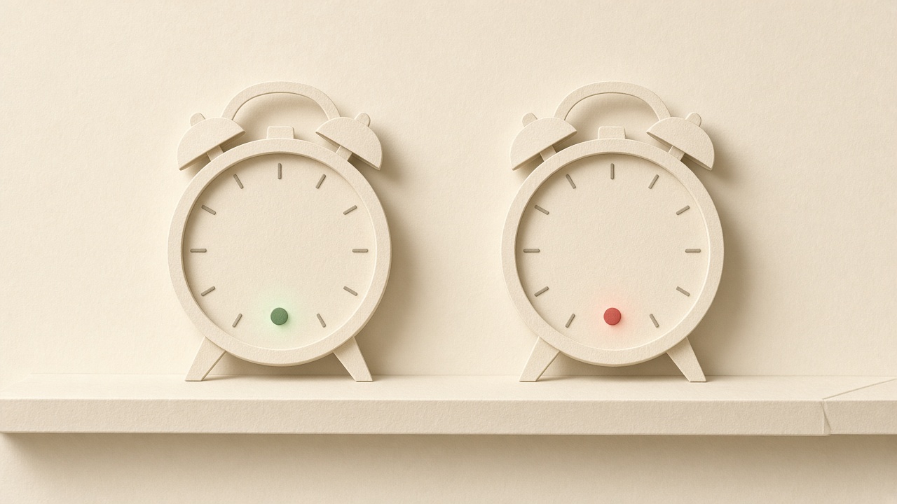 Two hands that look alike: one measures oven temperature and alerts; the other measures body fever and consumes — same word (jealousy), different use