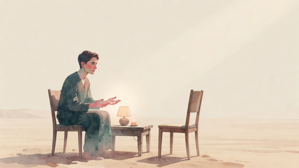 Two plates on a table, one with a measured portion and one abandoned, lamp light, no people facing camera