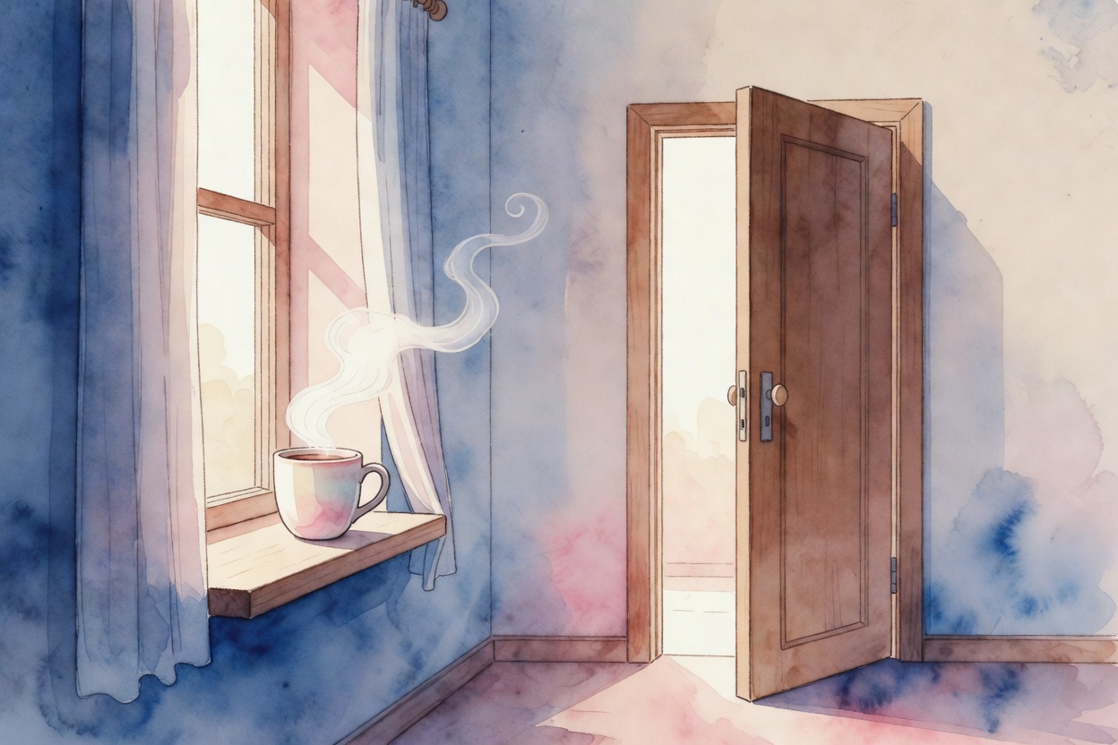 A sober watercolor illustration for learn when persistent loneliness warrants professional support, which warning signs matter, what therapies may help, and what to do in an acute crisis.